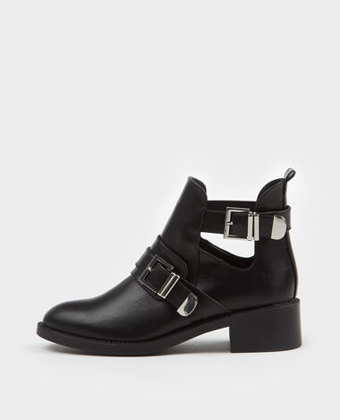 Boots à sangles noir - Pimkie