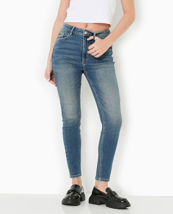 Jean skinny taille haute bleu - Pimkie