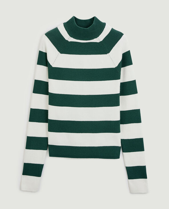 Pull fin col montant vert - Pimkie