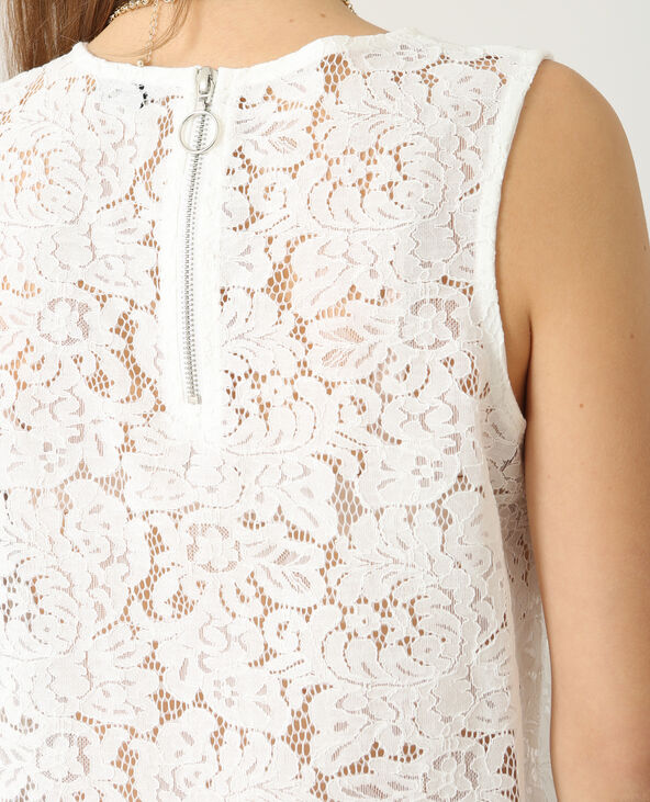 Top en dentelle blanc - Pimkie
