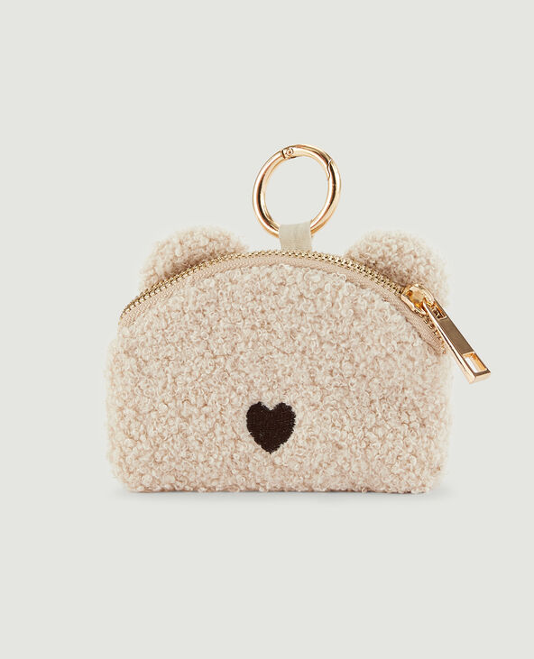 Porte-monnaie moumoute blanc - Pimkie