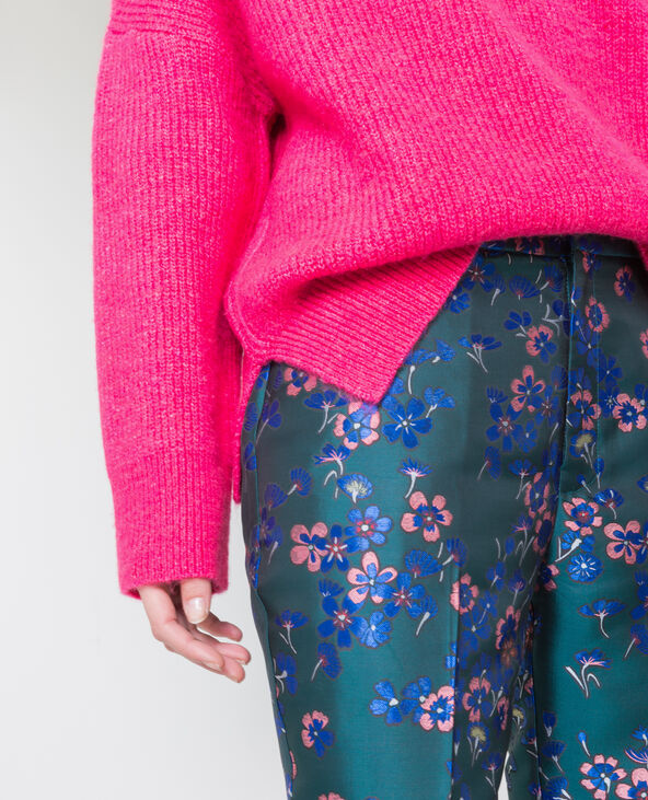 Pull chaud col roulé rose fuchsia - Pimkie