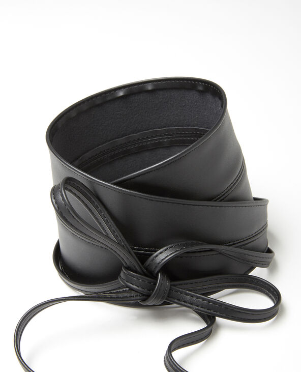 Ceinture à nouer noir - Pimkie