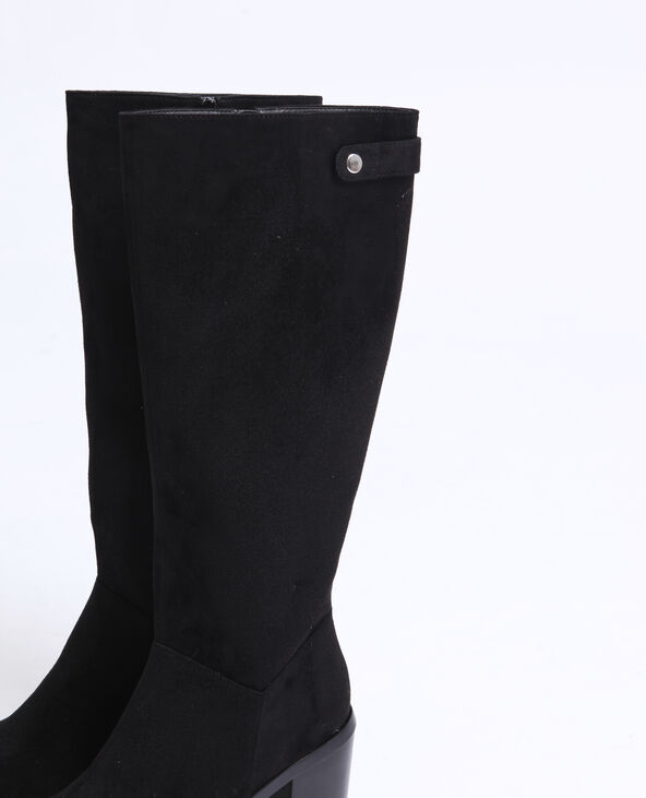 Bottes suédine noir - Pimkie