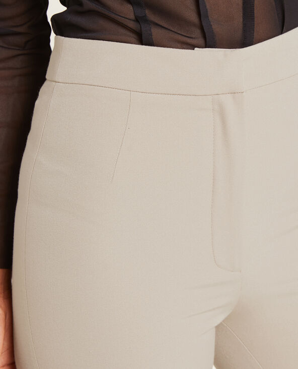 Pantalon slim avec fentes SMALL taupe - Pimkie
