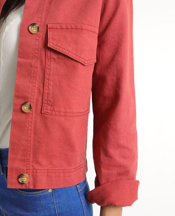 Veste droite bordeaux - Pimkie