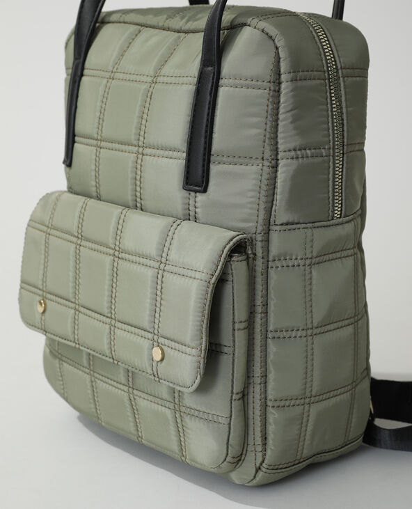 Sac à dos matelassé vert kaki - Pimkie