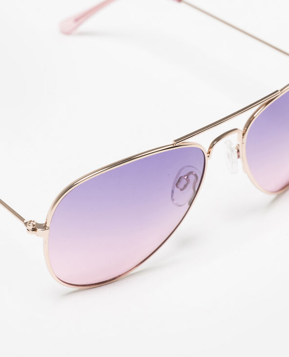 Lunettes de soleil style aviateur violet - Pimkie