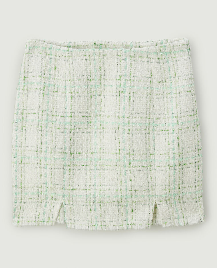 Mini-jupe tweed blanc - Pimkie