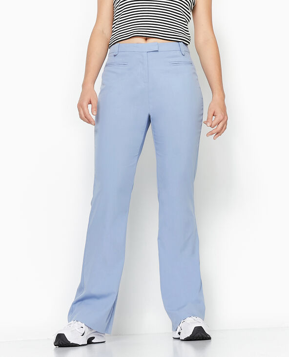 Pantalon flare taille basse bleu - Pimkie