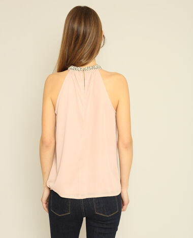 Top col bijoux rose clair - Pimkie