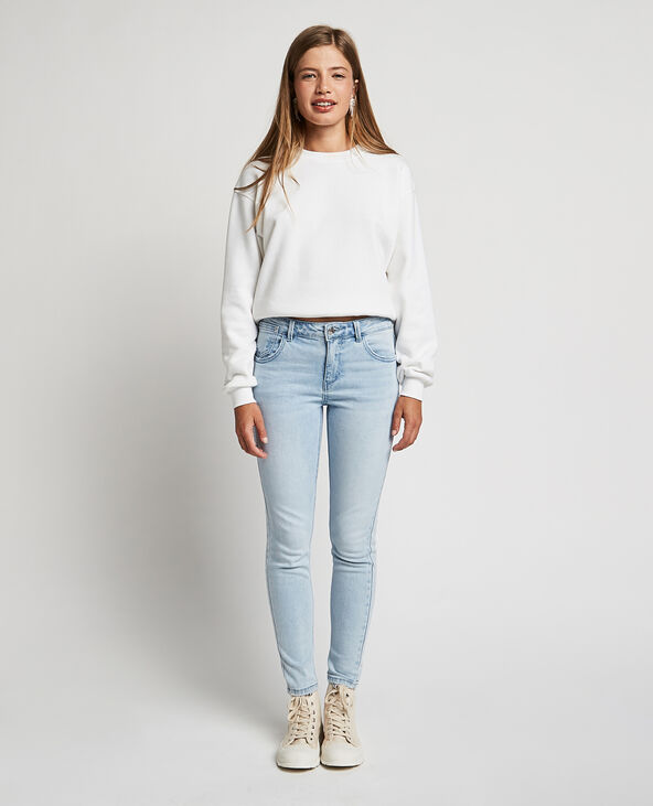 Jean skinny taille basse bleu clair - Pimkie