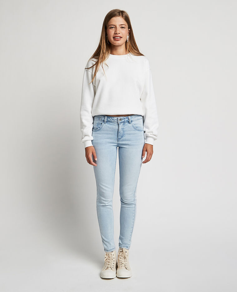 Jean skinny taille basse bleu clair - Pimkie