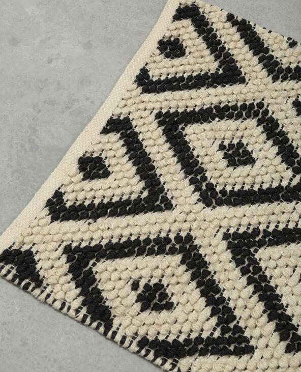 Tapis jute boules noir - Pimkie