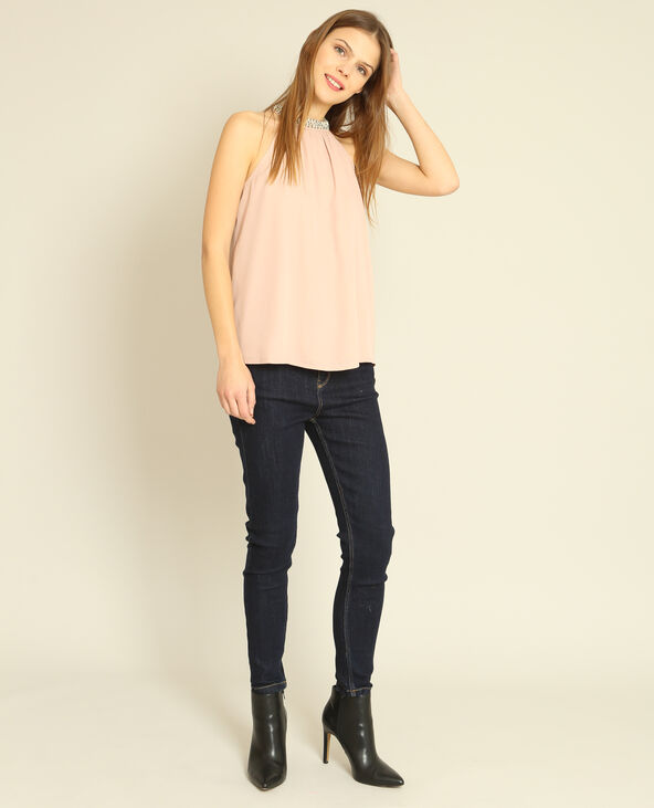 Top col bijoux rose clair - Pimkie