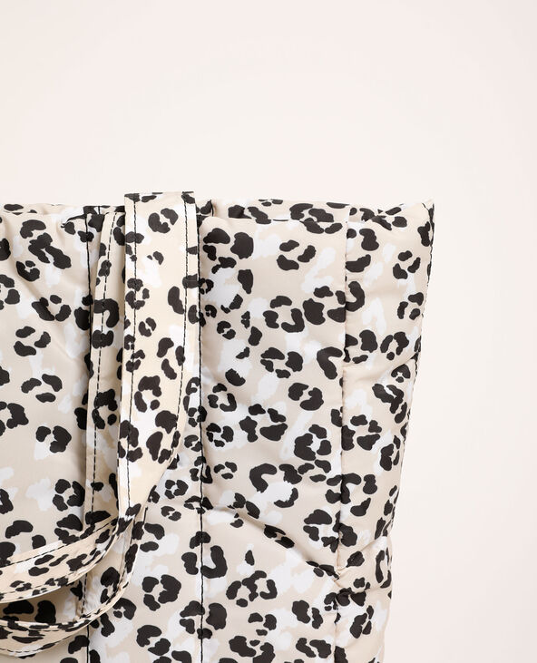 Sac cabas léopard matelassé camel - Pimkie