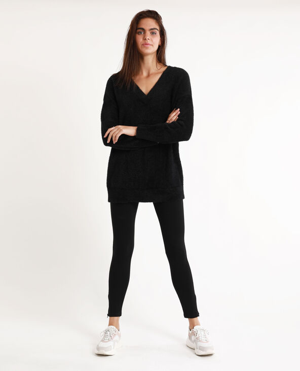 Fuseau taille élastiquée noir - Pimkie