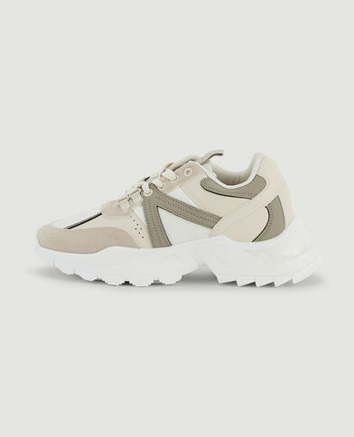 Sneakers semelles crantées blanc - Pimkie
