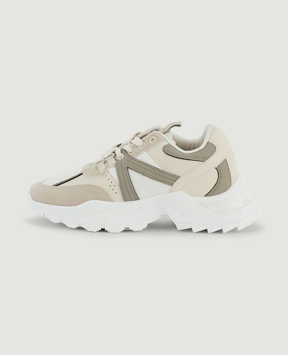 Sneakers semelles crantées blanc - Pimkie