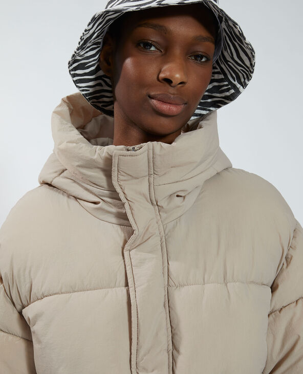 Doudoune à capuche déperlante gris clair - Pimkie