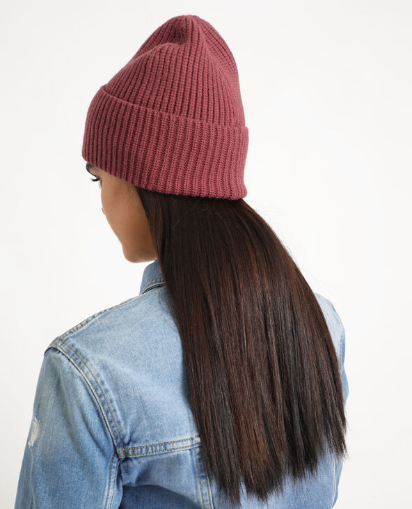 Bonnet à revers violet - Pimkie