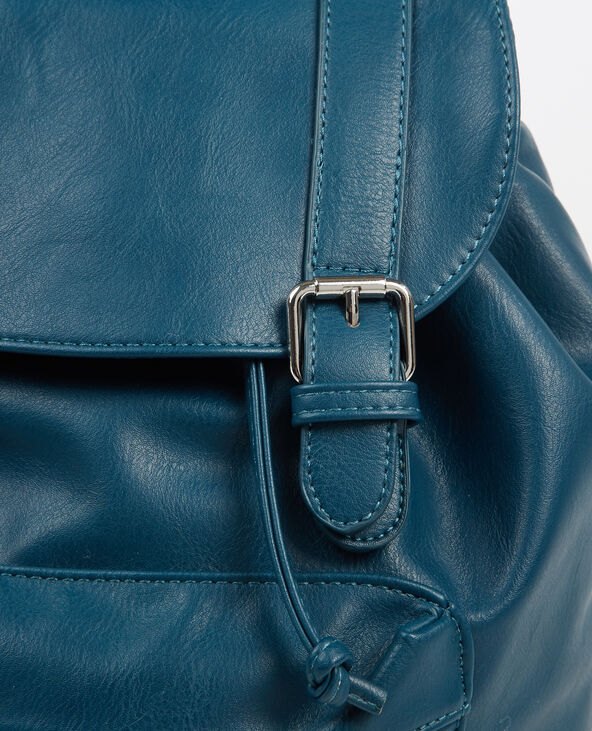 Sac à dos simili cuir bleu foncé - Pimkie