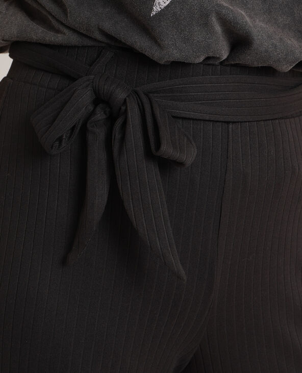 Pantalon cropped noir - Pimkie