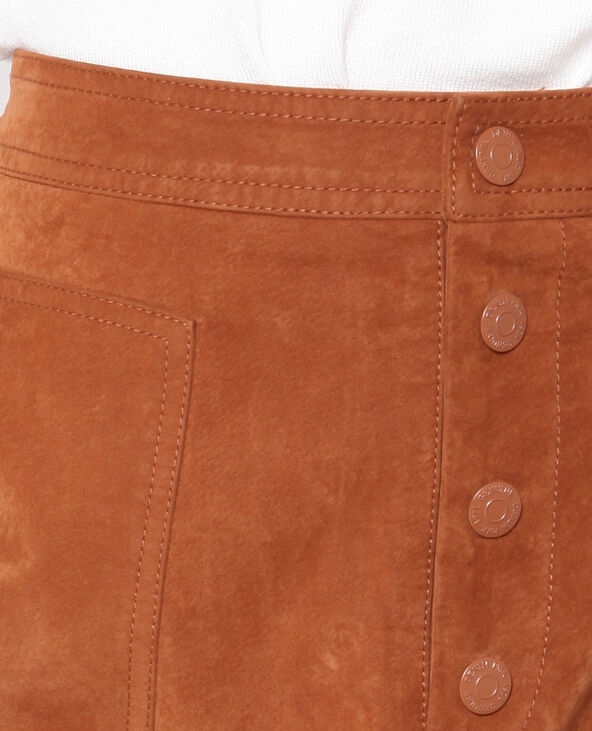 Jupe effet peau beige - Pimkie