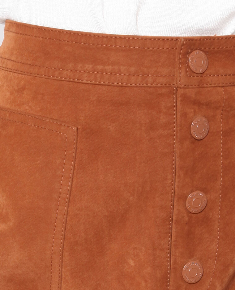 Jupe effet peau beige sable - Pimkie