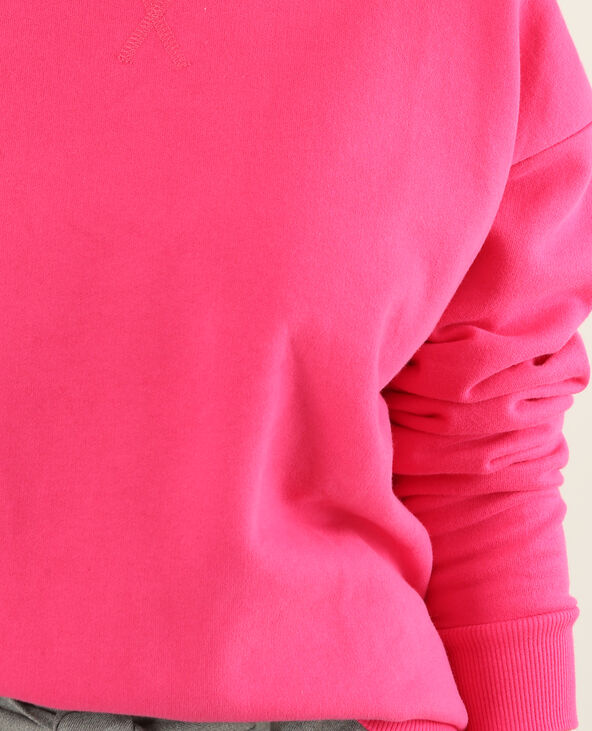 Sweat basique rose fuchsia - Pimkie
