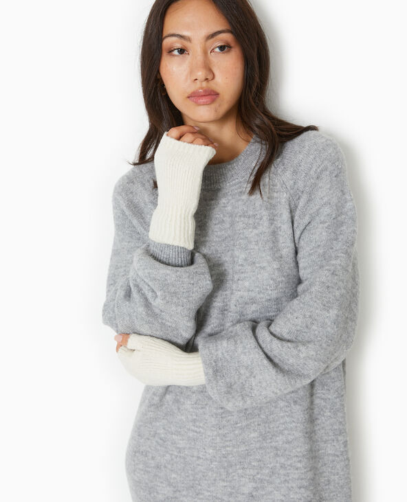 Mitaines en tricot blanc - Pimkie