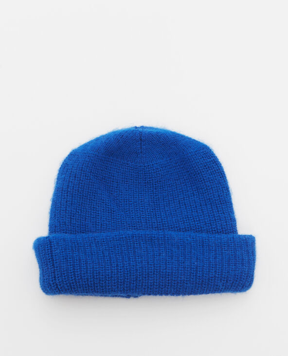 Bonnet à revers bleu marine - Pimkie