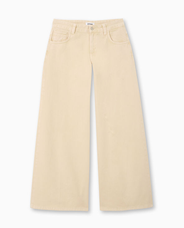 Jean wide extra large taille basse taupe - Pimkie