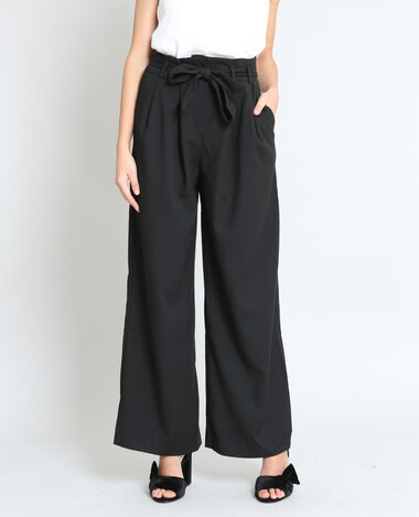 Pantalon palazzo noir - Pimkie
