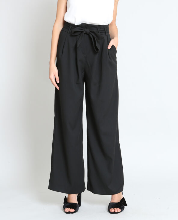 Pantalon palazzo noir - Pimkie