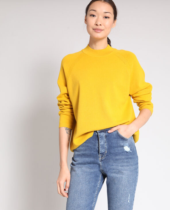 Pull à col montant jaune ocre - Pimkie
