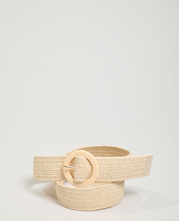 Ceinture tressée taupe - Pimkie