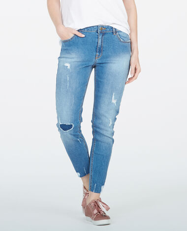 Jean skinny destroy bleu marine - Pimkie