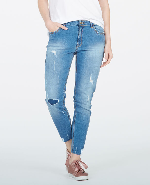 Jean skinny destroy bleu marine - Pimkie