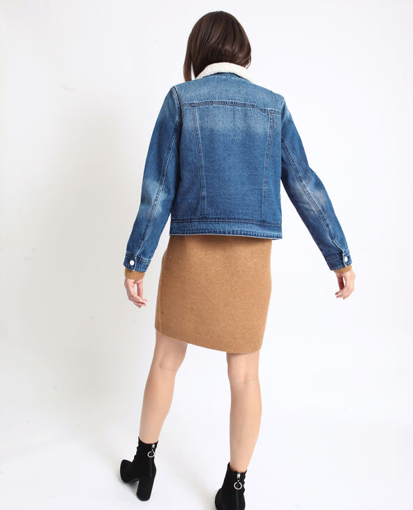 Veste en jean fourree