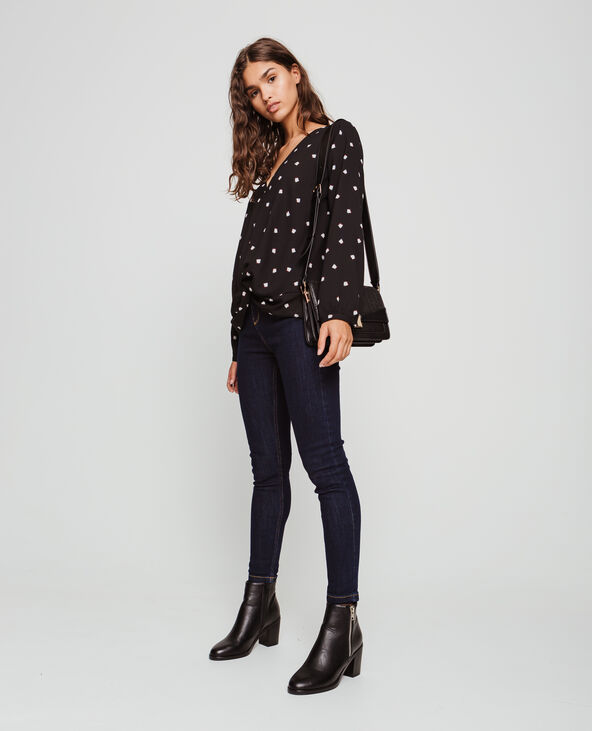 Blouse imprimée noir - Pimkie