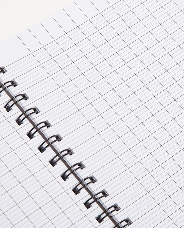Grand notebook à spirales noir - Pimkie
