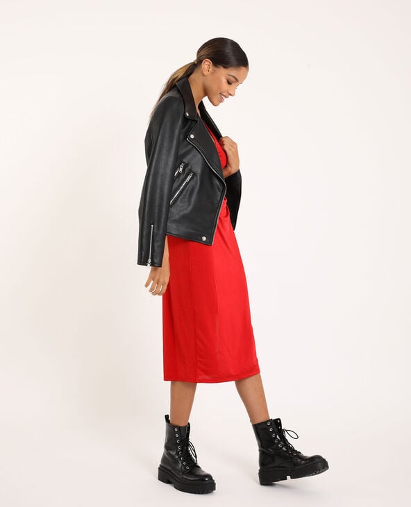 Robe à bretelles rouge - Pimkie