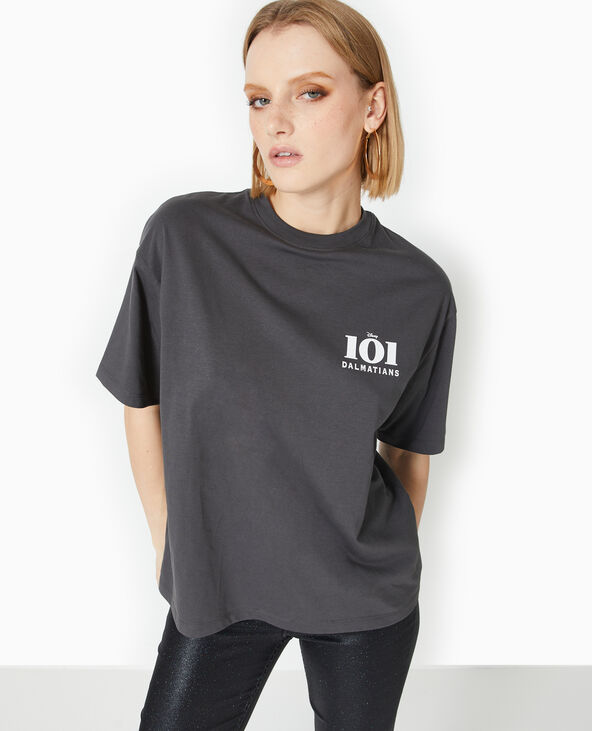 T-shirt oversize 101 DALMATIANS gris foncé - Pimkie