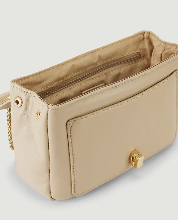 Sac pochette avec chaine beige - Pimkie