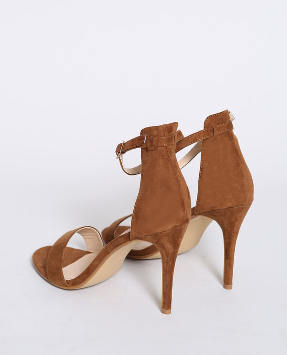 Sandales à talons marron outlet
