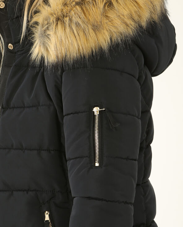Doudoune à capuche noir - Pimkie