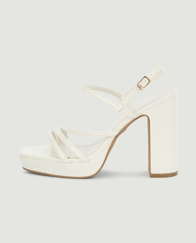 Sandales plateformes avec brides beige - Pimkie