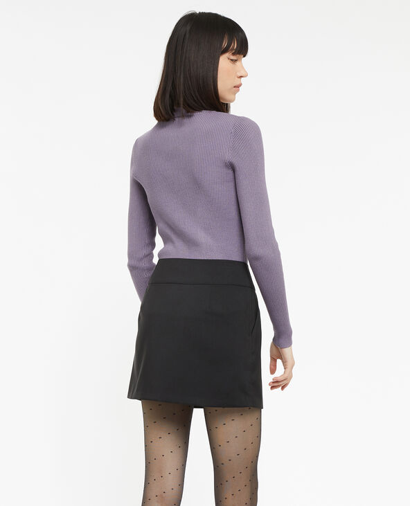 Mini-jupe bandeau taille basse noir - Pimkie