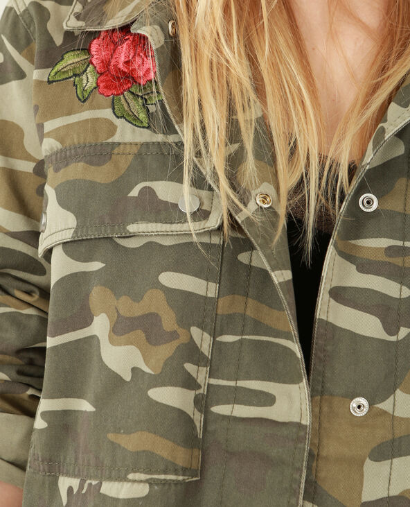 Veste army brodée vert kaki - Pimkie